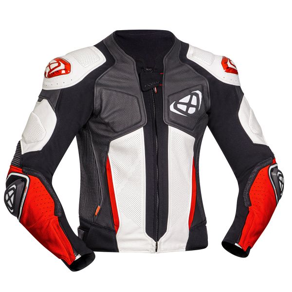 Giacche moto Ixon Vendetta Jacket Evo Black White Red