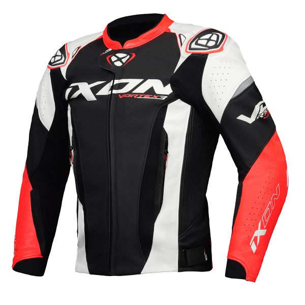 Giacche moto Ixon Vortex 3 Jacket Black White Red Giacche moto Ixon Vortex 3 Jacket Black White Red