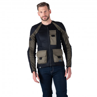 Giacche moto Knox Urbane Pro MK2 Utility Olive Green