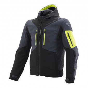Giacche moto Macna Aytee Black Dark Night Eye Yellow
