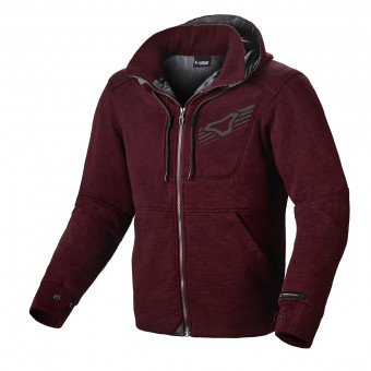 Giacche moto Macna District Hoodie Burgundy
