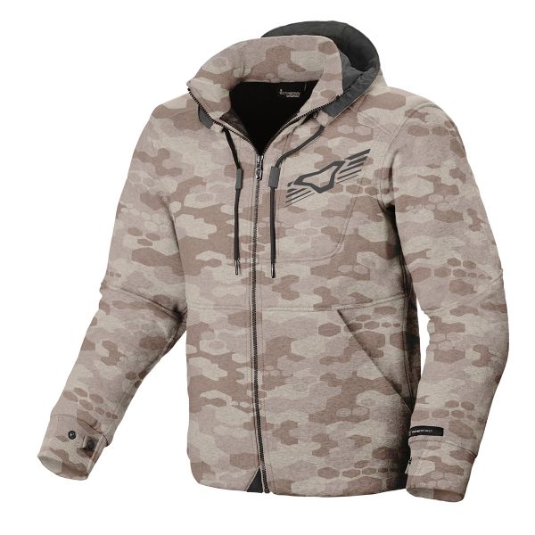 Giacche moto Macna District Hoodie Green Print