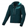 Giacche moto Macna District Hoodie Lady Blue