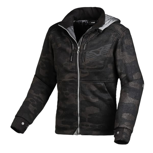 Giacche moto Macna District Hoodie Lady Grey Print Giacche moto Macna District Hoodie Lady Grey Print