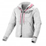 Giacche moto Macna District Hoodie Lady Light Grey