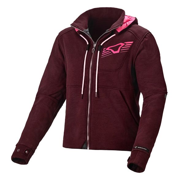 Giacche moto Macna District Hoodie Lady Red