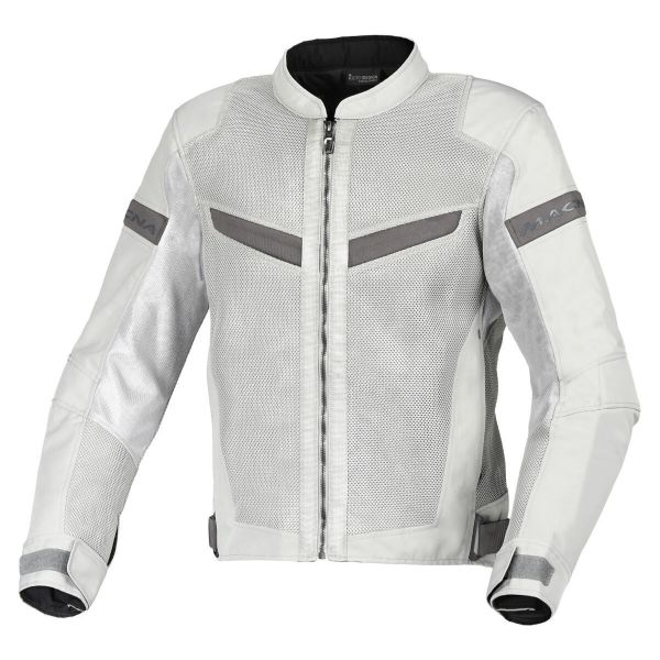 Giacche moto Macna Velotura Grigio chiaro