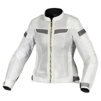 Giacche moto Macna Velotura Donna Grigio chiaro