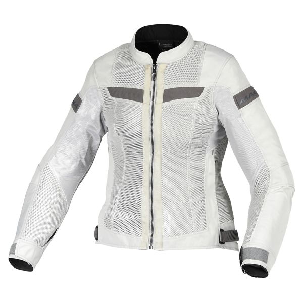 Giacche moto Macna Velotura Donna Grigio chiaro