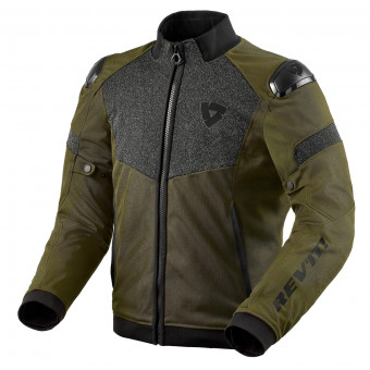Giacche moto REV'IT Action H2O Black Green