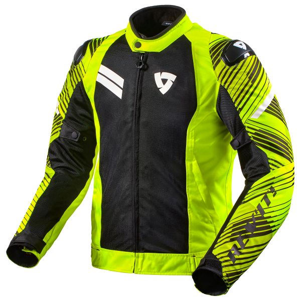 Giacche moto REV'IT Apex Air Neon Yellow Black