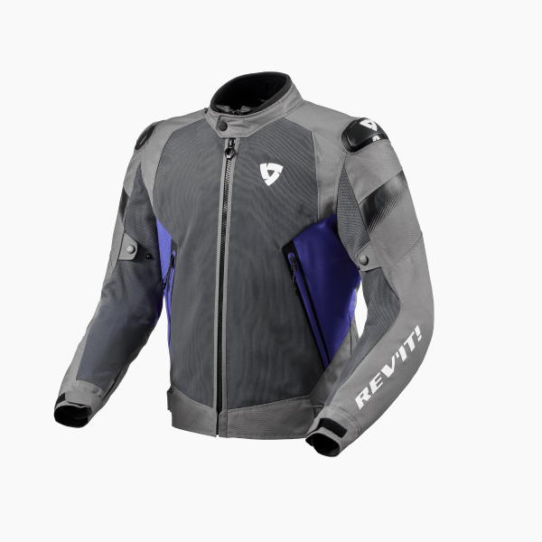 Giacche moto REV'IT Control Air H2O Grey Blue