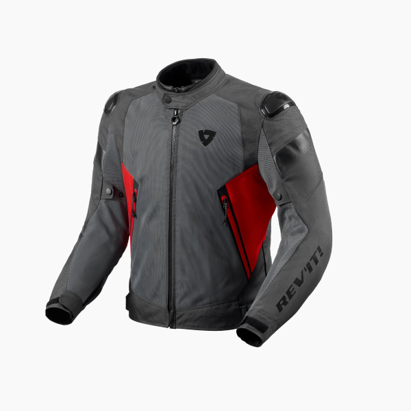 Giacche moto REV'IT Control Air H2O Grey Red