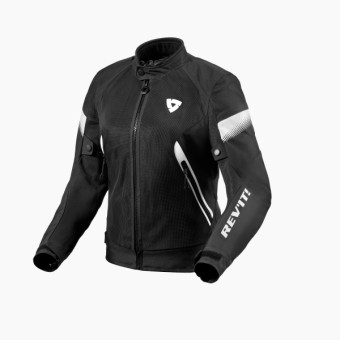 Giacche moto REV'IT Control Air H2O Ladies Black White
