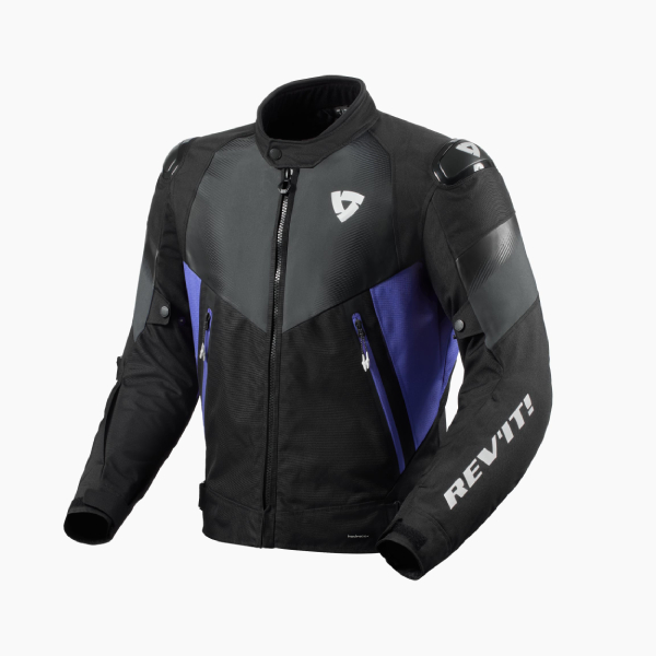 Giacche moto REV'IT Control H2O Black Blue