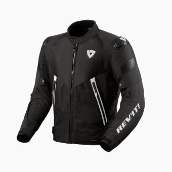 Giacche moto REV'IT Control H2O Black White