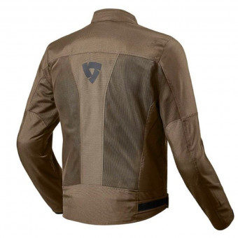 REV'IT Eclipse Brown + Back Protector Seesoft KN Blue Black