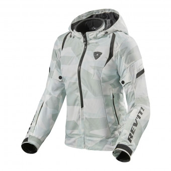 Giacche moto REV'IT Flare 2 Ladies Camouflage Grigio Bianco