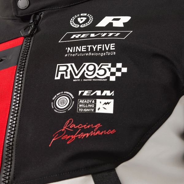 REV'IT Haste H2O Black Red