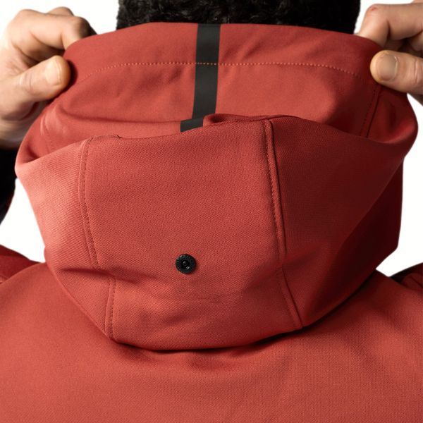 REV'IT Hoodie Parabolica 2 Burgundy Red Grey