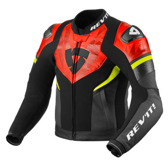 Giacche moto REV'IT Hyperspeed 2 Air Black Neon Red