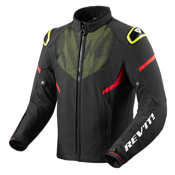 Giacche moto REV'IT Hyperspeed 2 H2O Black Neon Yellow