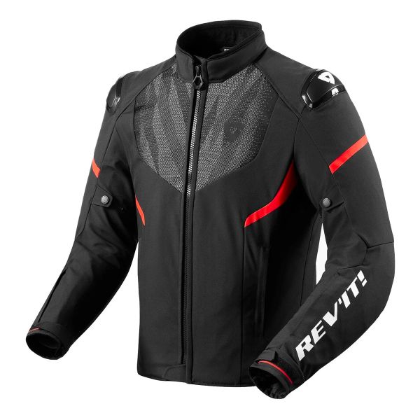 Giacche moto REV'IT Hyperspeed 2 H2O Black Neon Red