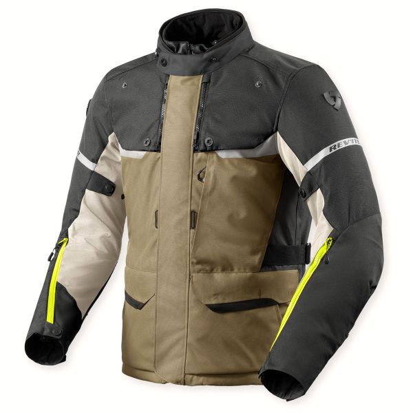 Giacche moto REV'IT Outback 4 H2O Green Anthracite