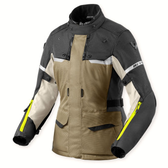 Giacche moto REV'IT Outback 4 H2O Ladies Green Anthracite