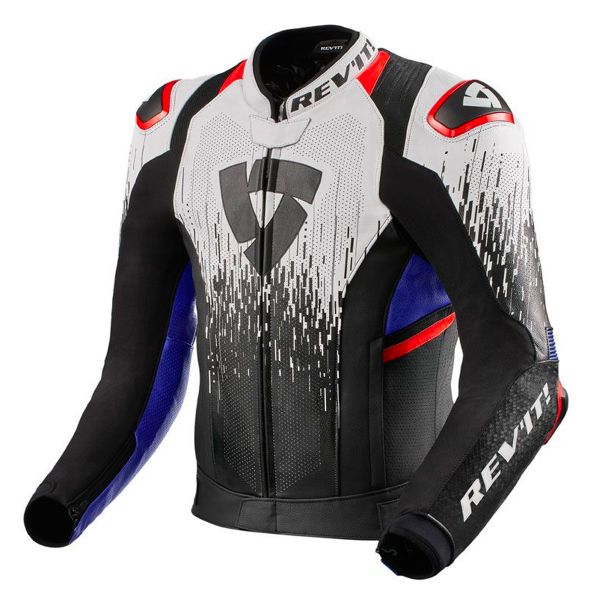 Giacca Moto REV'IT Quantum Pro Air Bianco Blu Al Miglior Prezzo - Main Image