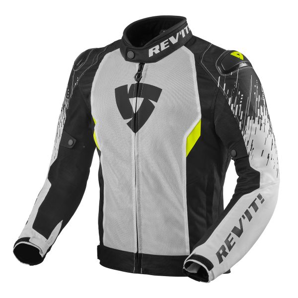 Giacche moto REV'IT Quantum 2 Air Bianco Nero
