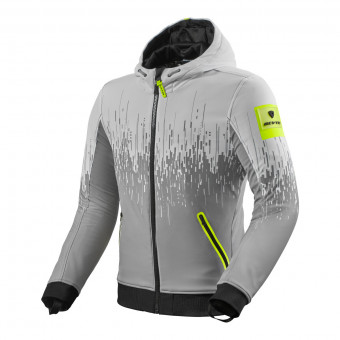 Giacche moto REV'IT Quantum 2 WB Grigio Chiaro Neon Giallo