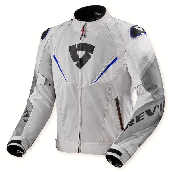 Giacche moto REV'IT Quantum 3 Air Silver Blue