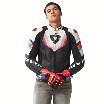 REV'IT Quantum 3 Black Neon Red