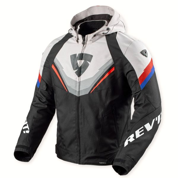 Giacche moto REV'IT Quantum 3 H2O Black Light Grey