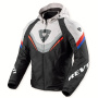 Giacche moto REV'IT Quantum 3 H2O Black Light Grey