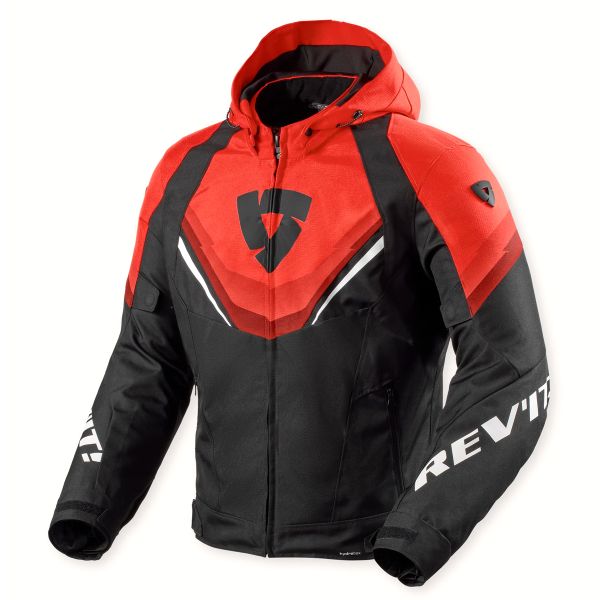 Giacche moto REV'IT Quantum 3 H2O Black Red