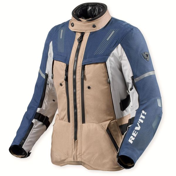 Giacche moto REV'IT Sand 5 H2O Ladies Sand Blue
