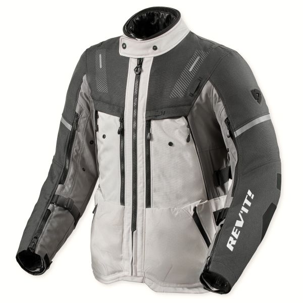 Giacche moto REV'IT Sand 5 H2O Silver Anthracite