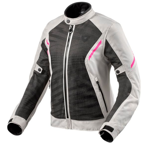 Giacche moto REV'IT Torque 2 H2O Ladies Black Grey