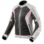 Giacche moto REV'IT Torque 2 H2O Ladies Black Grey