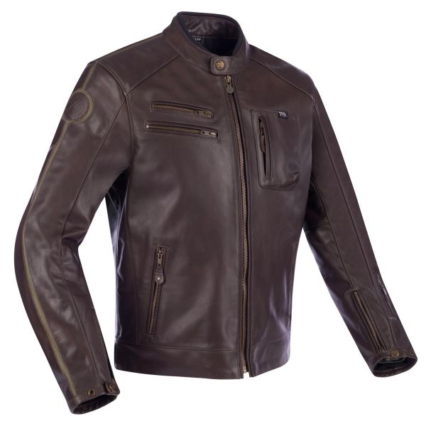 Giacche moto Segura Devon Brown Kaki