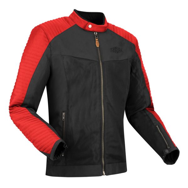 Giacche moto Segura Dikinson Black Red
