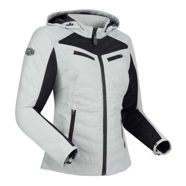 Giacche moto Segura Lady Natcho Vented Grey White