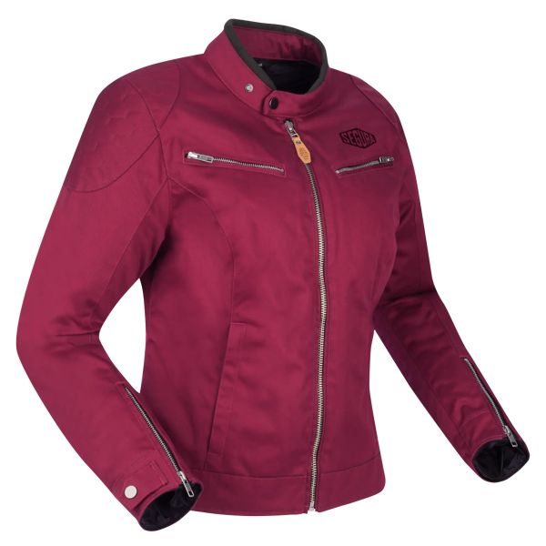 Giacche moto Segura Lady Tina Burgundy