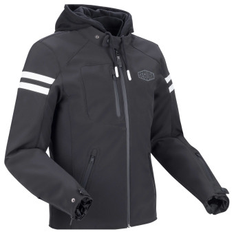 Giacche moto Segura Ritchy in bianco e nero