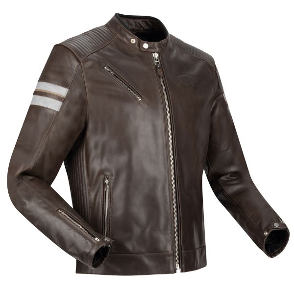 Giacche moto Segura Romeo Brown White