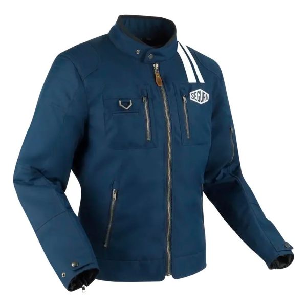 Giacche moto Segura Scorpio Navy White