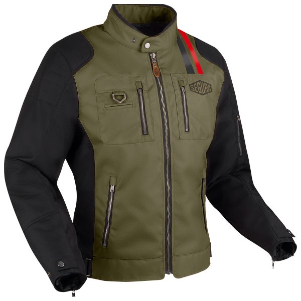 Giacche moto Segura Scorpio Khaki nero