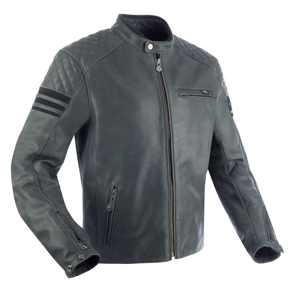 Giacche moto Segura Track Leather Grey Black Giacche moto Segura Track Leather Grey Black